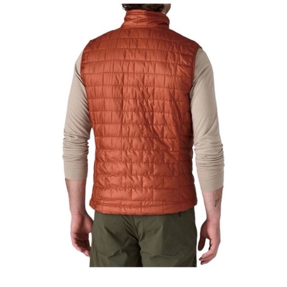 Patagonia Men’s Large Nano Puff Insulated Vest Burnished Red Puffer NWT Puffy - Picture 7 of 8